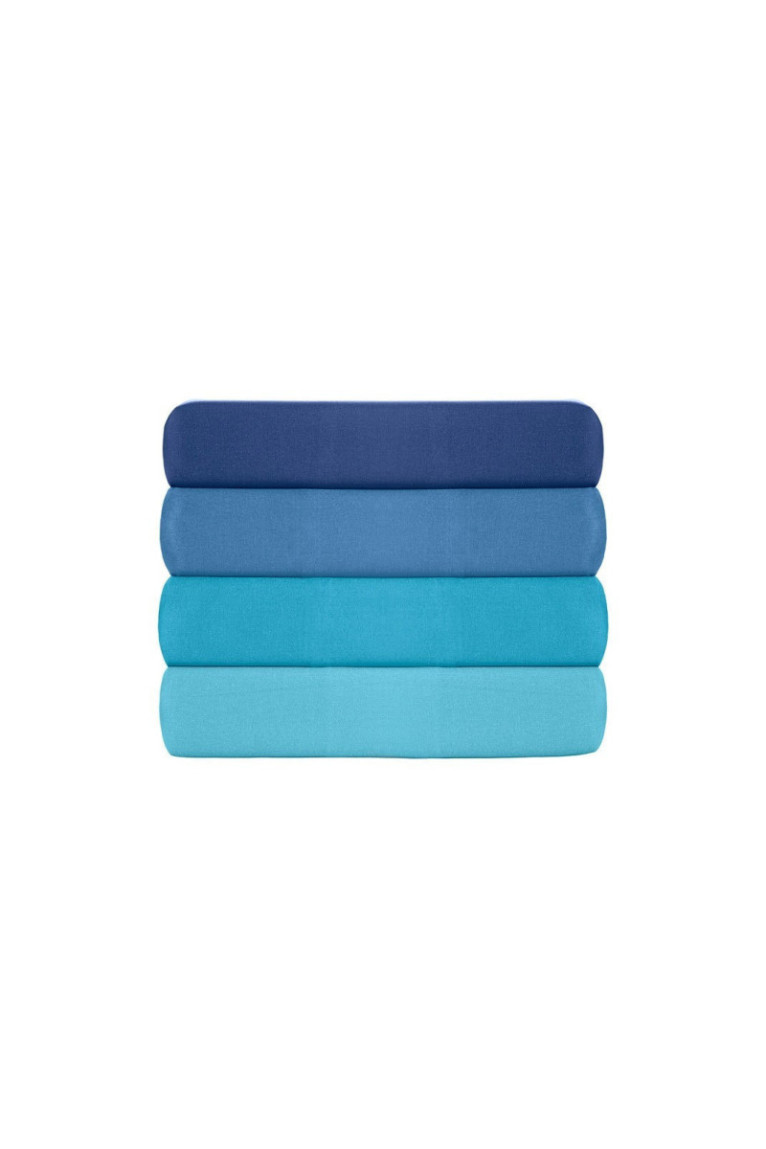 Drap-housse renforcé - 160x200+30cm - Bleu