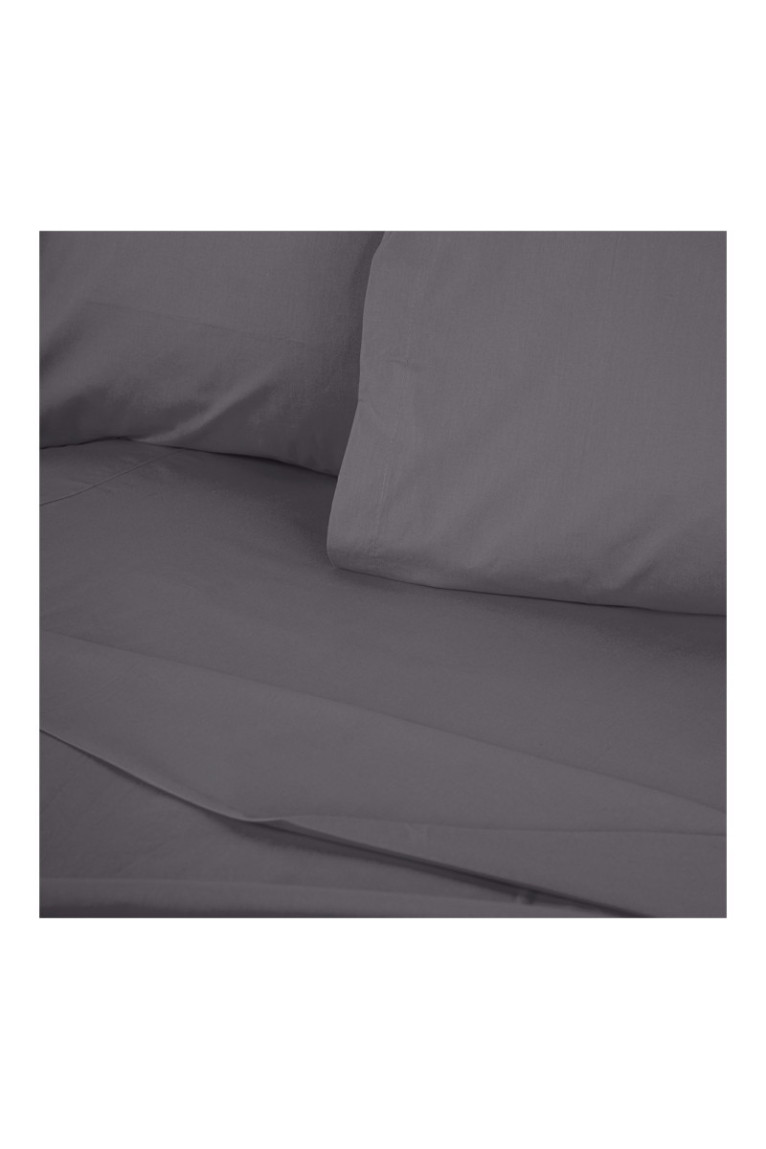 Drap-housse renforcé - 160x200+30cm - Gris