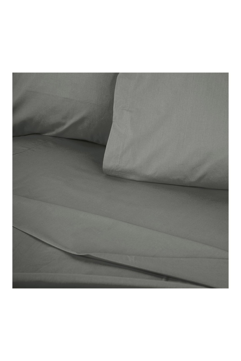 Drap-housse renforcé - 180x200+30cm - Gris foncé