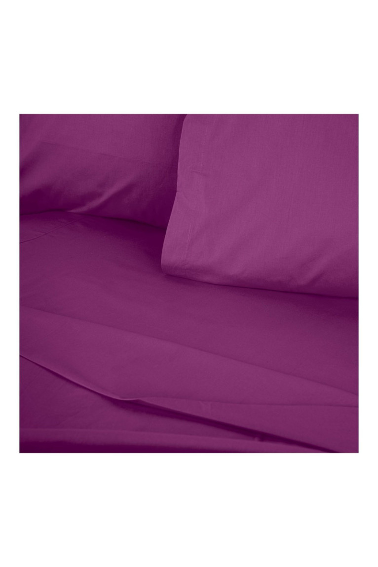 Drap-housse renforcé - 180x200+30cm - Violet