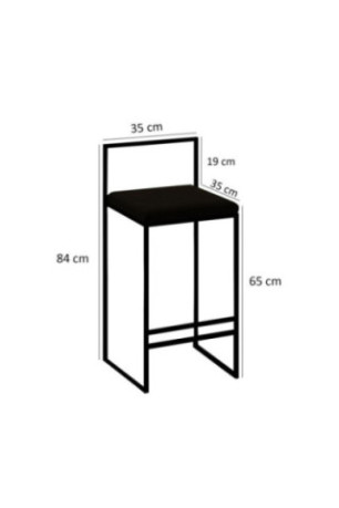Tabouret de bar - Noir