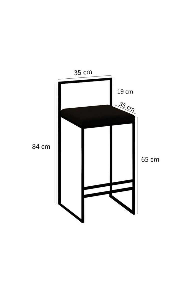 Tabouret de bar - Noir