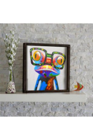 Tableau décoratif encadré en MDF - Multicolore