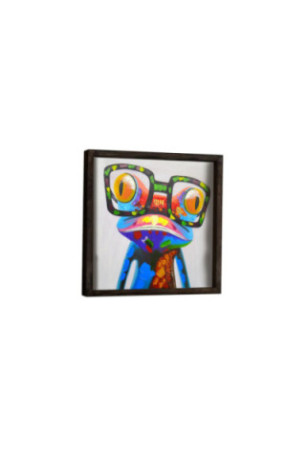 Tableau décoratif encadré en MDF - Multicolore
