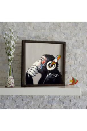 Tableau décoratif encadré en MDF - Multicolore