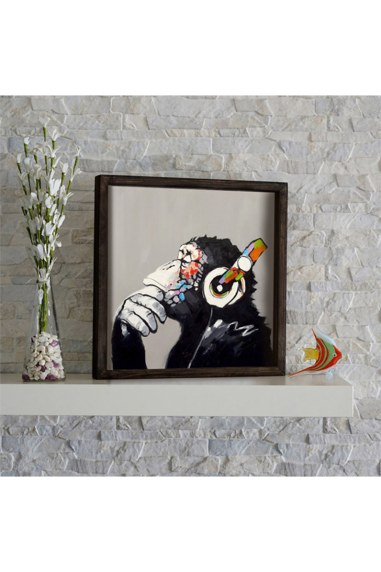 Tableau décoratif encadré en MDF - Multicolore