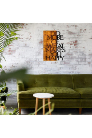 Accessoire mural décoratif en bois - Noyer Noir