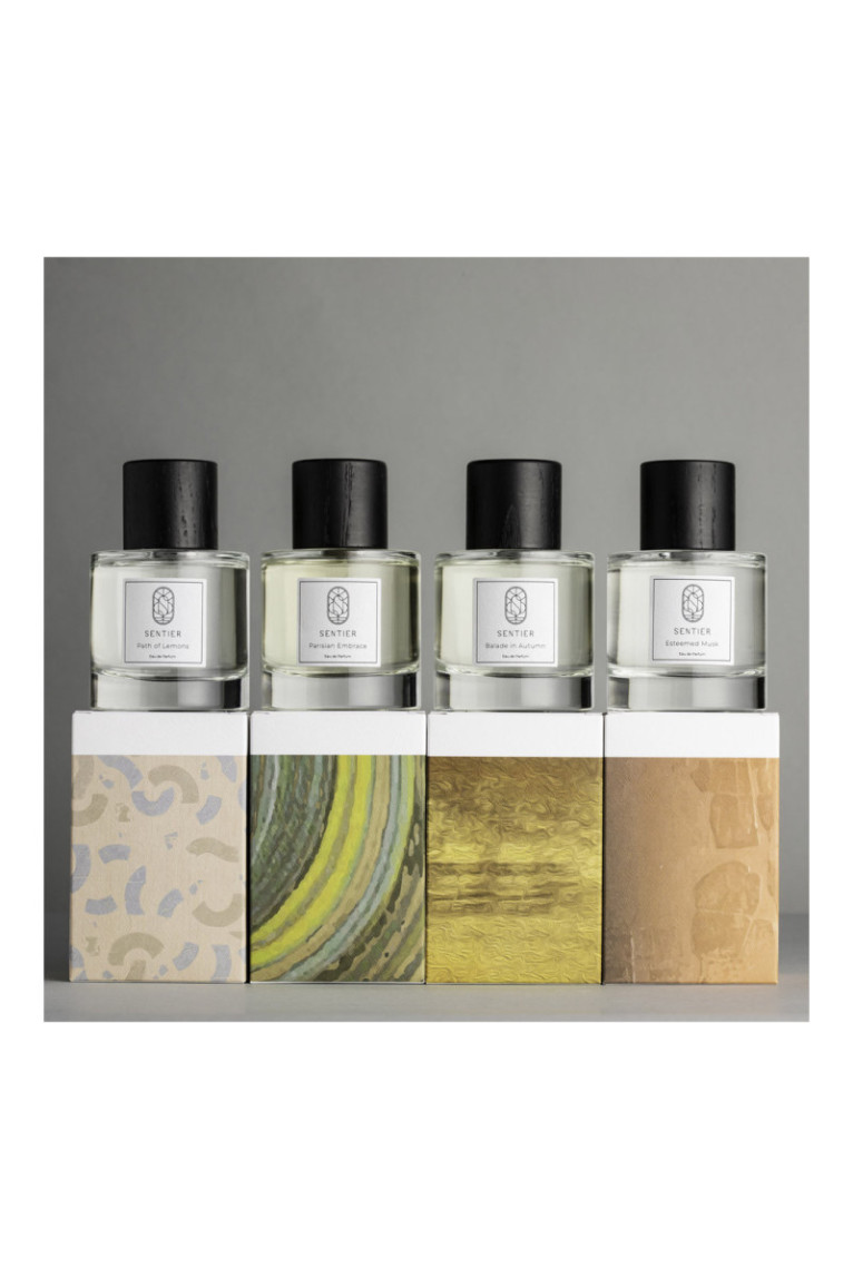 Lot de 4 parfums - Parisian Embrace + Path of Lemons + Balade in Autumn + Esteemed Musk - 4x100ml