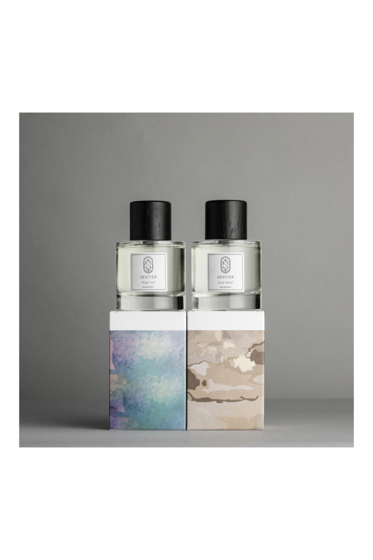 Lot de 2 parfums - Oud Gaiac + Rose Taif - 2x100ml