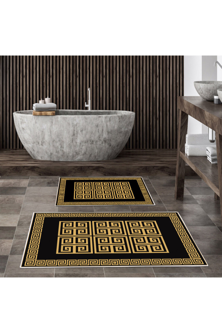Ensemble de tapis de bain (2 pièces) - Multicolore