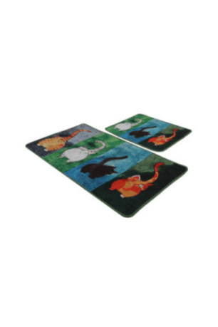 Ensemble de tapis de bain (2 pièces) - Multicolore
