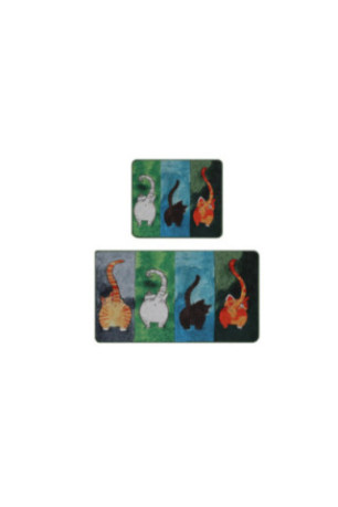 Ensemble de tapis de bain (2 pièces) - Multicolore
