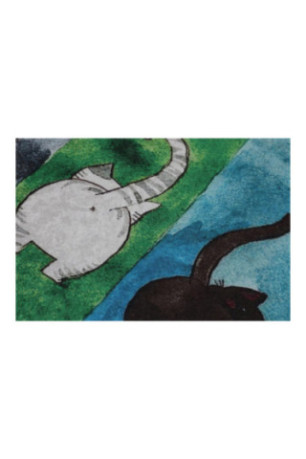 Ensemble de tapis de bain (2 pièces) - Multicolore