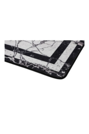 Ensemble de tapis de bain (2 pièces) - Noir et blanc