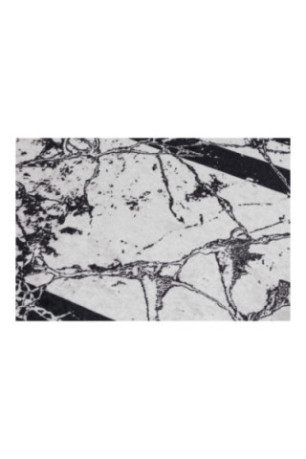 Ensemble de tapis de bain (2 pièces) - Noir et blanc