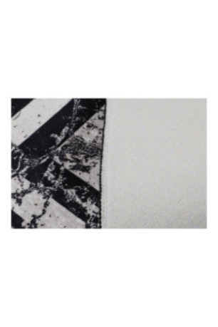 Ensemble de tapis de bain (2 pièces) - Noir et blanc