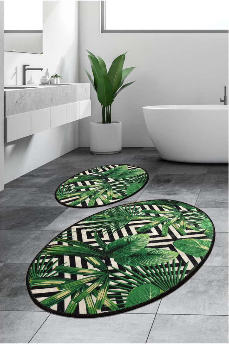 Ensemble de tapis de bain (2 pièces) - Multicolore