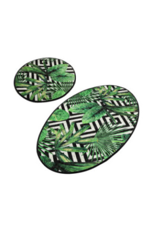 Ensemble de tapis de bain (2 pièces) - Multicolore