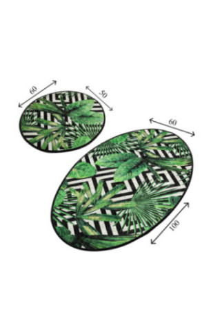 Ensemble de tapis de bain (2 pièces) - Multicolore