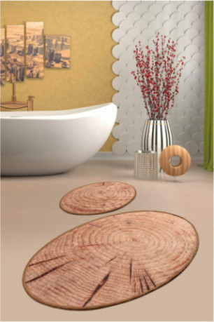 Ensemble de tapis de bain (2 pièces) - Multicolore