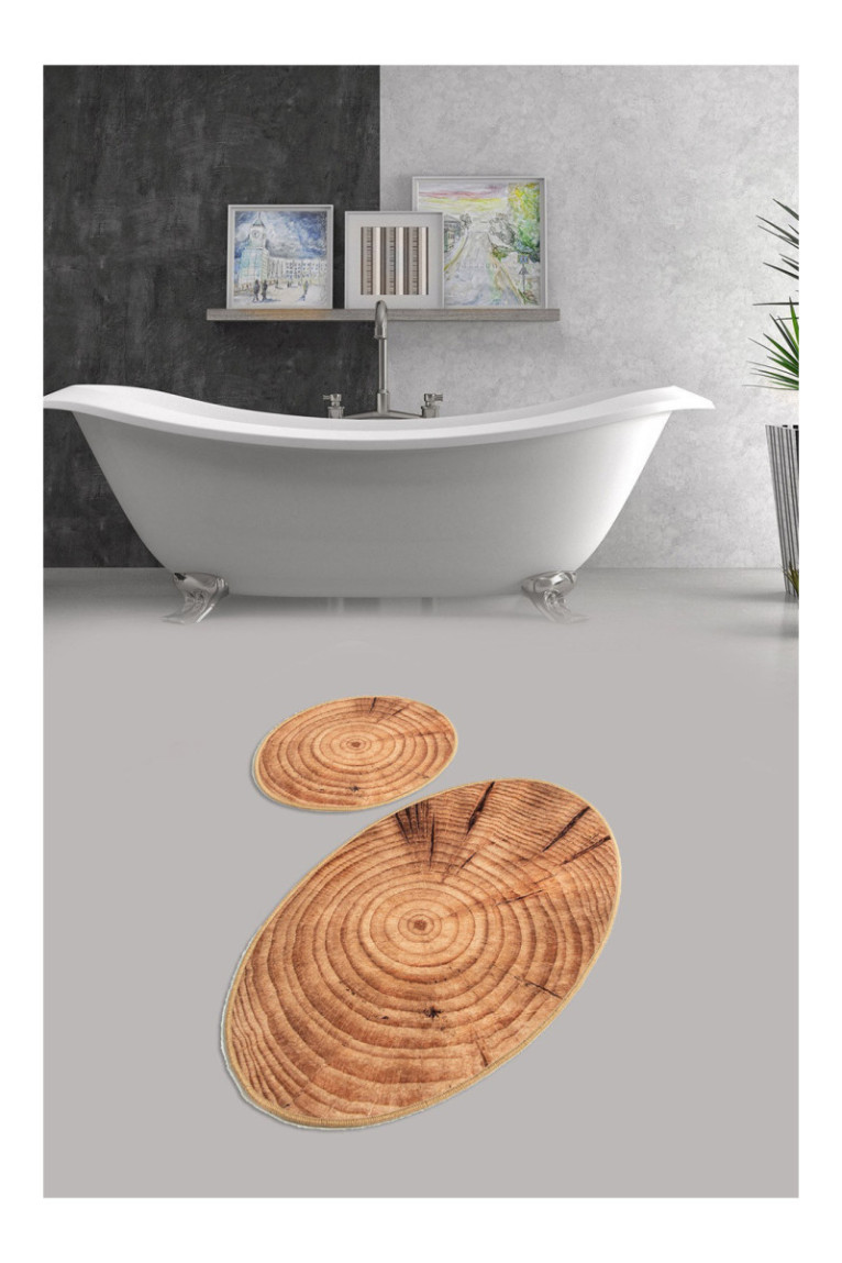 Ensemble de tapis de bain (2 pièces) - Multicolore