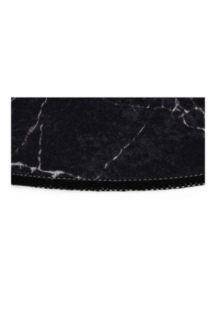 Ensemble de tapis de bain (3 pièces) - Noir / Blanc