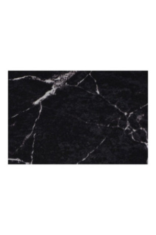 Ensemble de tapis de bain (3 pièces) - Noir / Blanc
