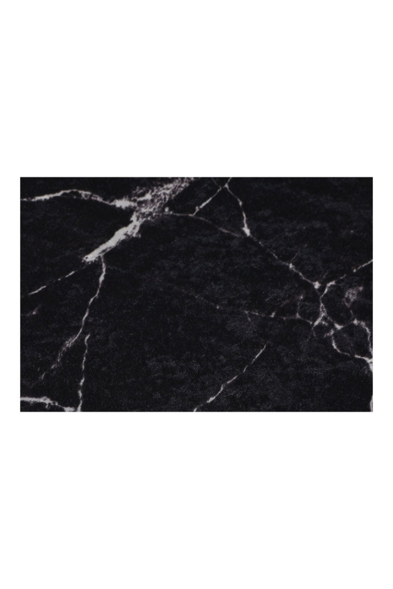 Ensemble de tapis de bain (3 pièces) - Noir / Blanc