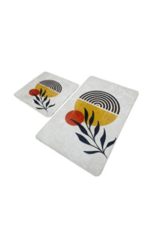 Ensemble de tapis de bain (2 pièces) - Multicolore