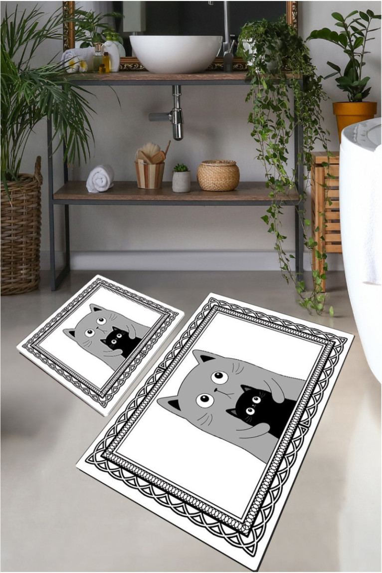 Ensemble de tapis de bain (2 pièces) - Multicolore
