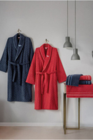 Ensemble de bain familial - Rouge / Bleu marine