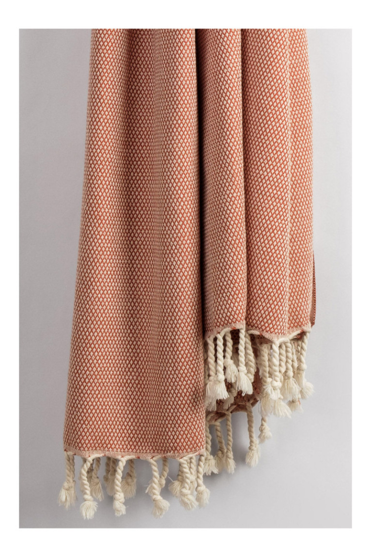 Fouta - Tuile rouge - 95x190cm
