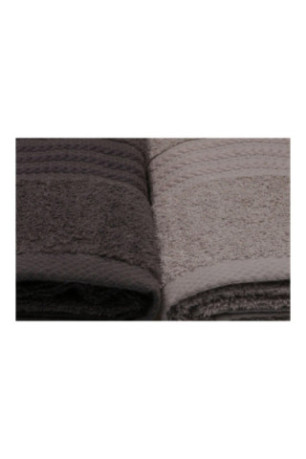 Ensemble de serviettes de toilette (4 pièces) - Blanc Gris Gris foncé Noir