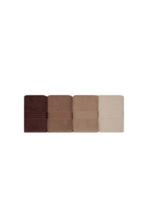 Ensemble de serviettes de toilette (4 pièces) - Crème beige marron