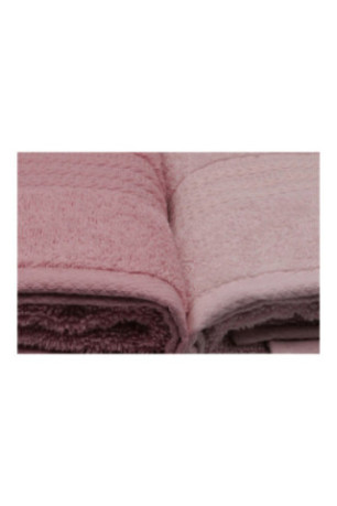 Ensemble de serviettes de toilette (4 pièces) - Poudre rose clair Crème rose poudré