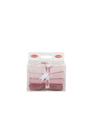 Ensemble de serviettes de toilette (4 pièces) - Poudre rose clair Crème rose poudré