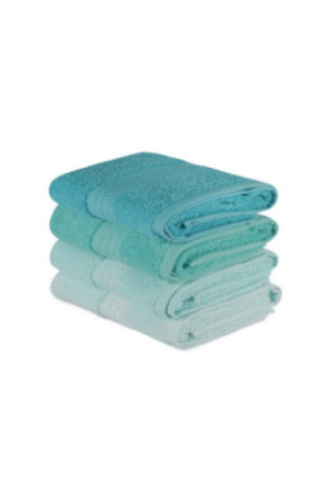 Ensemble de serviettes à main (4 pièces) - Vert D'Eau/Vert Clair/Vert/Menthe