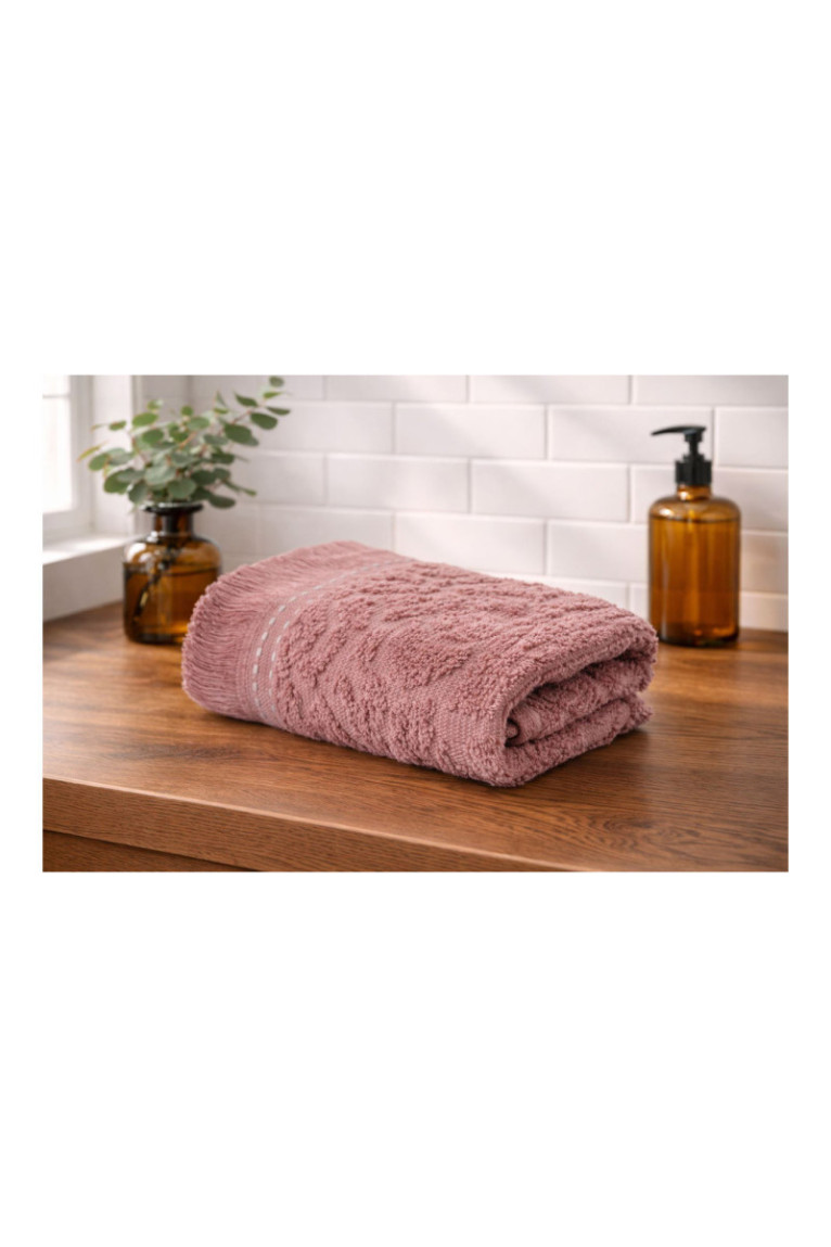 Ensemble de serviettes de toilette (6 pièces) - Rose poudré