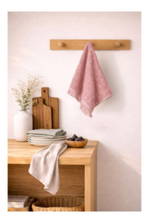 Ensemble de serviettes de toilette (6 pièces) - Rose poudré