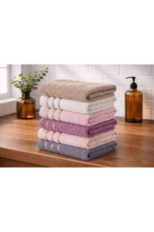 Ensemble de serviettes pour les mains (6 pièces) - Multicolore