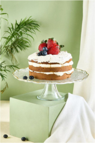 Plat de service à gâteau - Transparent