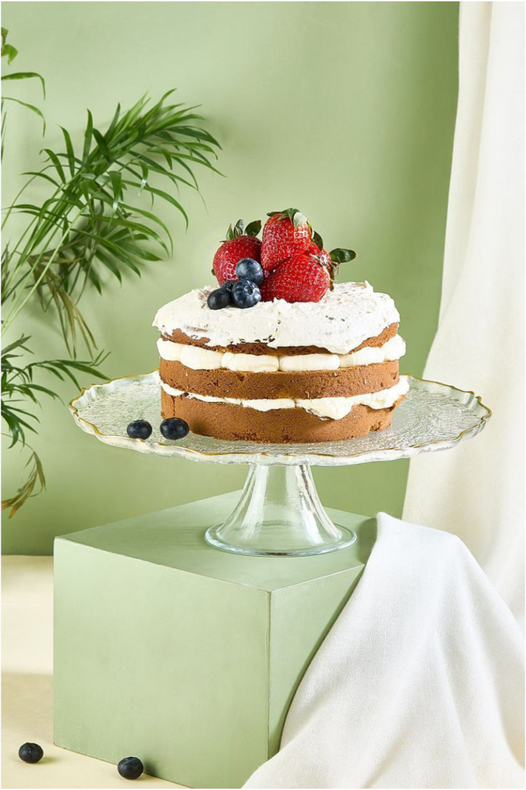 Plat de service à gâteau - Transparent
