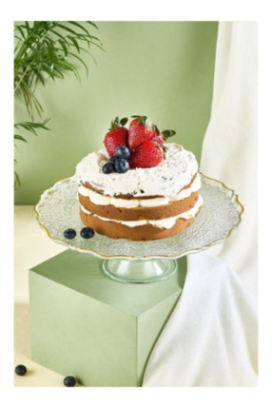 Plat de service à gâteau - Transparent