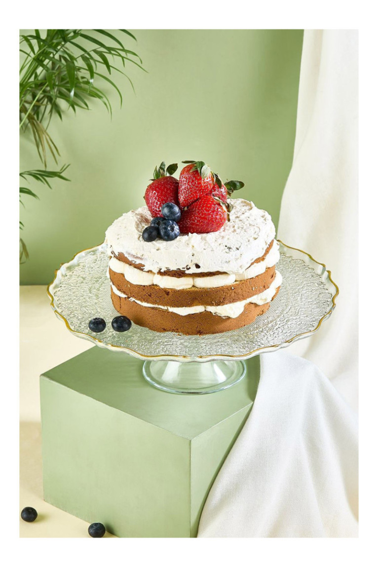 Plat de service à gâteau - Transparent