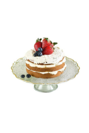 Plat de service à gâteau - Transparent