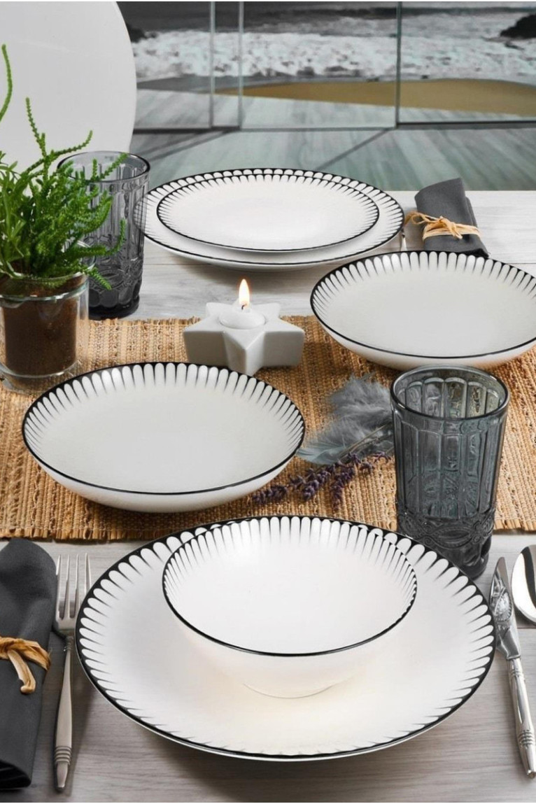 Service de table (24 pièces) - Multicolore