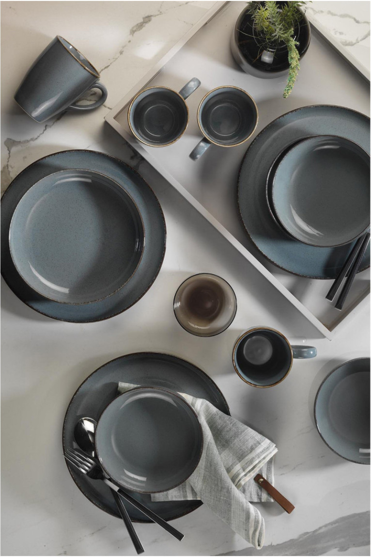 Service de table (16 pièces) - Bleu