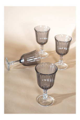 Ensemble de verres (4 pièces) - Fumée