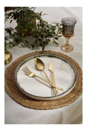 Service de table (24 pièces) - Blanc Brun