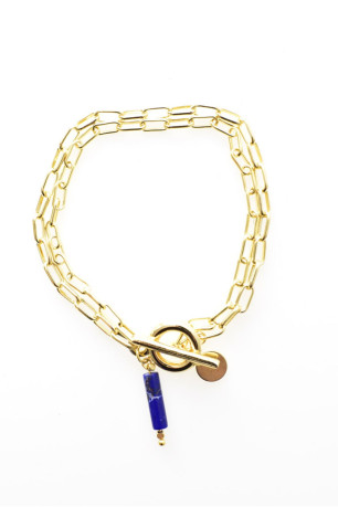 Bracelet pierre de varisicite blanche L'atelier de Gaspard
